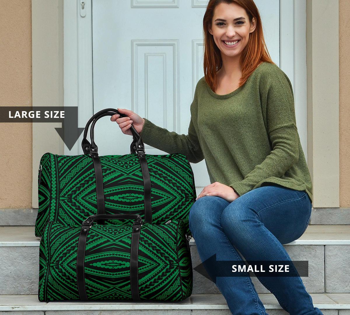 Polynesian Tatau Green Hawaii Travel Bag - Polynesian Pride