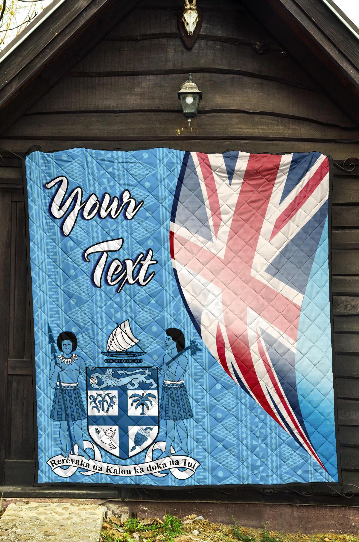 Fiji Custom Personalised Premium Quilt - Fiji Flag - Polynesian Pride