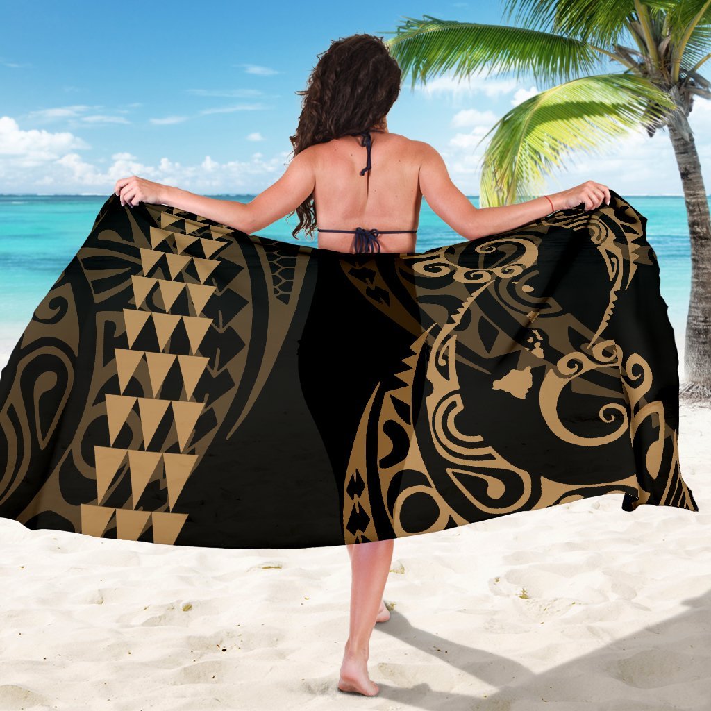 Hawaii Kakau Gold Polynesian Sarong - Polynesian Pride