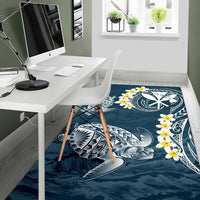 Hawaii Turtle Plumerian Polynesian Rug - Sease Style - Polynesian Pride