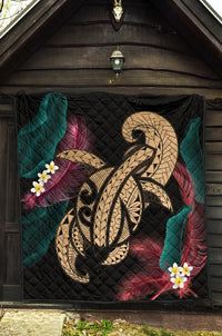 Hawaii Turtle Polynesian Tropical Premium Quilt - Ghia Style Gold - Polynesian Pride