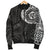 Polynesian Tattoo Style Men's Bomber Jacket White - Polynesian Pride