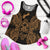 Guam Polynesian Women Tank Top Map Gold - Polynesian Pride