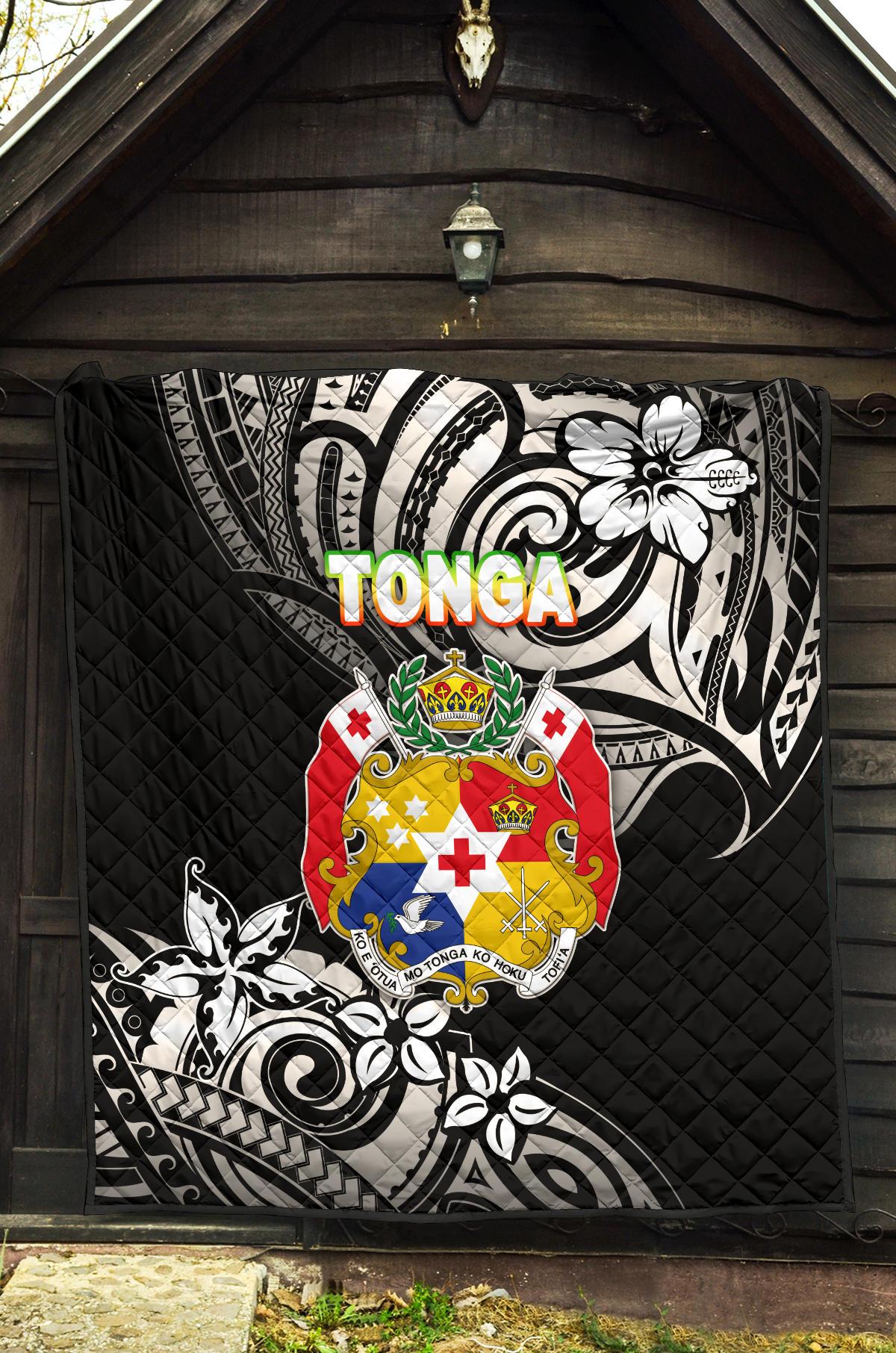 Mate Ma'a Tonga Rugby Premium Quilt Polynesian Unique Vibes - Black - Polynesian Pride