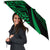 Seal Of Hawaii Umbrella Green - Circle Style - Polynesian Pride