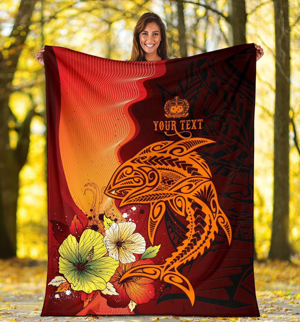 Samoa Premium Blankets - Tribal Tuna Fish - Polynesian Pride