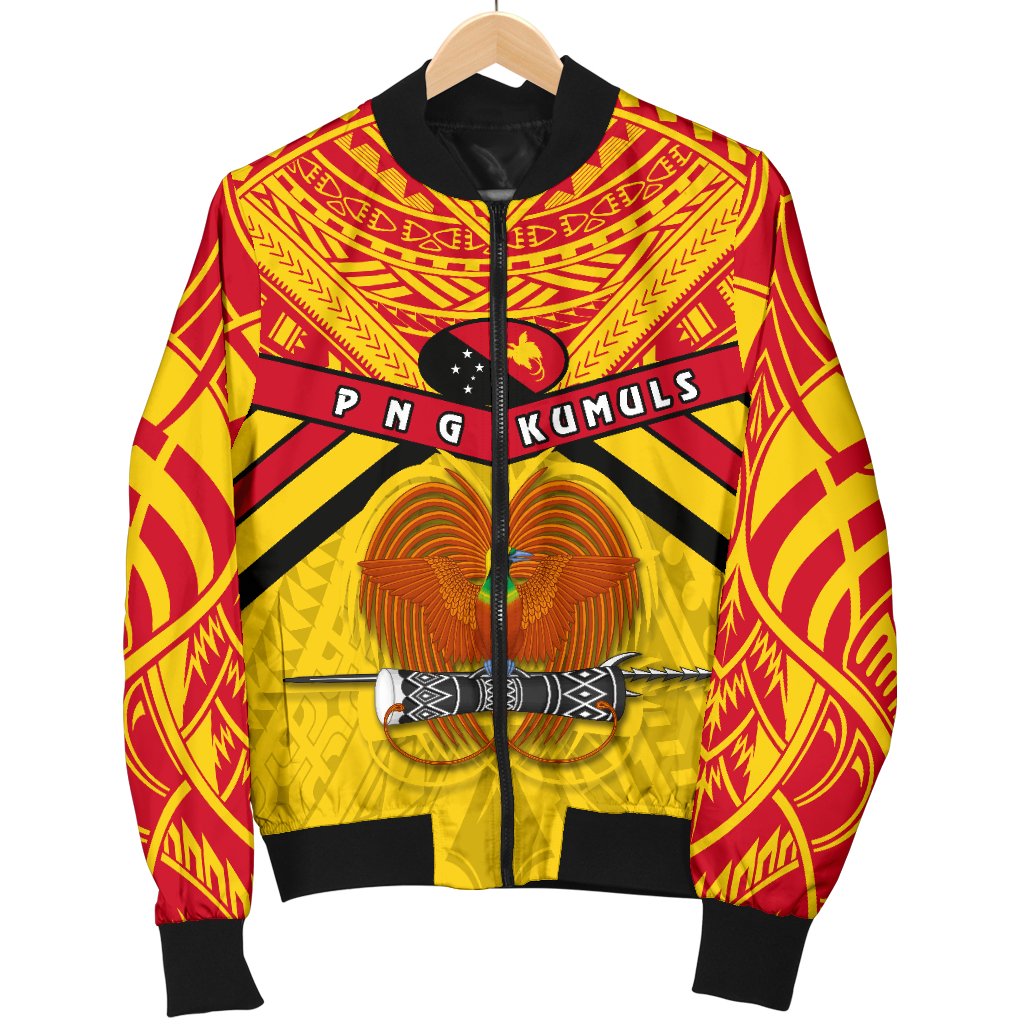 Papua New Guinea Rugby Men Bomber Jacket PNG - The Kumuls - Polynesian Pride
