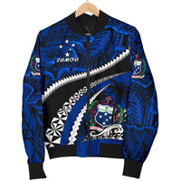 Samoa Men Bomber Jacket Polynesian Shark Tattoo - Polynesian Pride