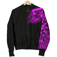 Polynesian Chest Tattoo Men's Bomber Jacket Pink - Polynesian Pride