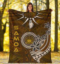 Samoa Premium Blankets - Polynesian Boar Tusk - Polynesian Pride