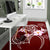 Hawaiian Hibiscus Polynesian Rug Red Rug - Polynesian Pride