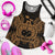 Samoa Polynesian Women Tank Top Map Gold - Polynesian Pride