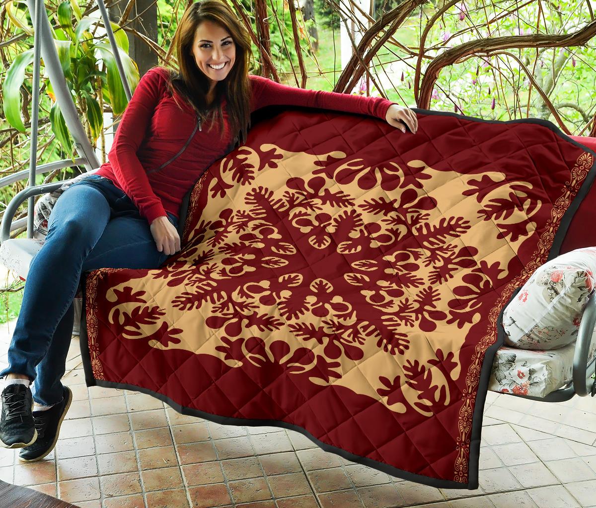 Hawaiian Quilt Vintage Premium Quilt - Polynesian Pride