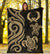 Pohnpei Micronesian Premium Blanket - Gold Tentacle Turtle - Polynesian Pride