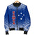 Samoa Men's Bomber Jacket - Polynesian Fog Blue - Polynesian Pride