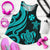 Wallis and Futuna Women's Racerback Tank - Turquoise Tentacle Turtle Turquoise - Polynesian Pride