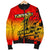 American Samoa Men's Bomber Jacket - Taema Leone Red And Yellow - Polynesian Pride