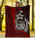 Pohnpei Micronesia Premium Blanket Red - Turtle With Hook - Polynesian Pride