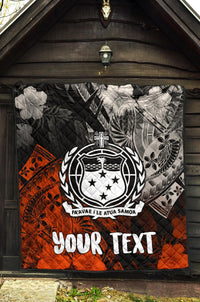 Samoa Polynesian Personalised Premium Quilt - Vinatge Polynesian Style - Polynesian Pride