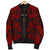 Society Islands Men Bomber Jackets - Polynesian Tattoo Red - Polynesian Pride