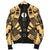 Niue Men Bomber Jackets - Polynesian Tattoo Gold - Polynesian Pride