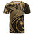 Chuuk T Shirt Humpback Whale & Coat of Arms Gold Unisex Art - Polynesian Pride