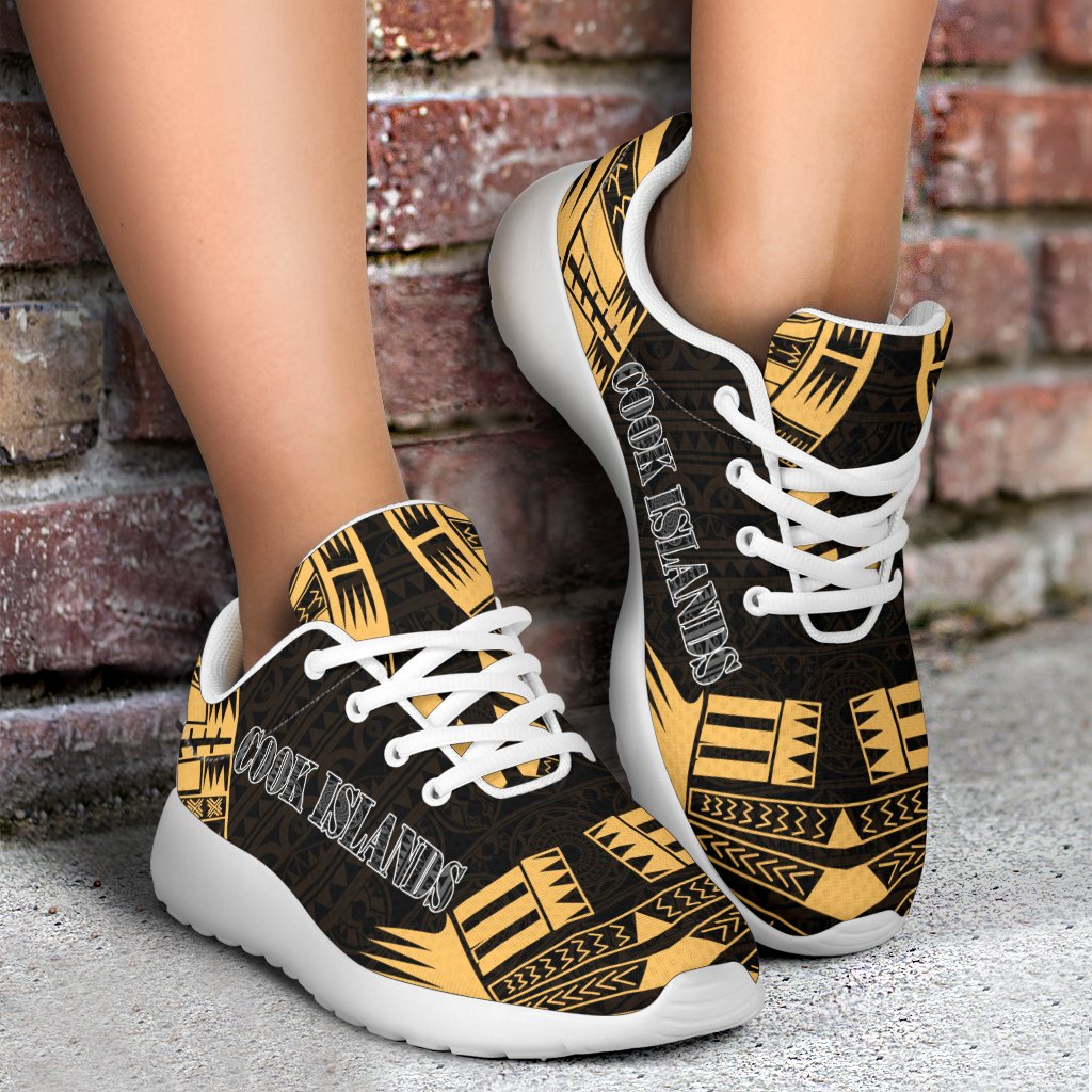 Cook Islands Sport Sneakers - Polynesian Tattoo Gold - Polynesian Pride