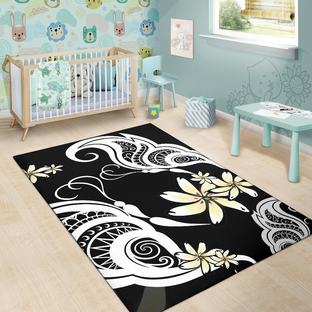 Plumeria Butterfly Area Rug AH - Polynesian Pride