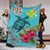 Hawaii Kanaka Turtle Hibiscus Plumeria Tropical Style - Premium Blanket AH - Polynesian Pride