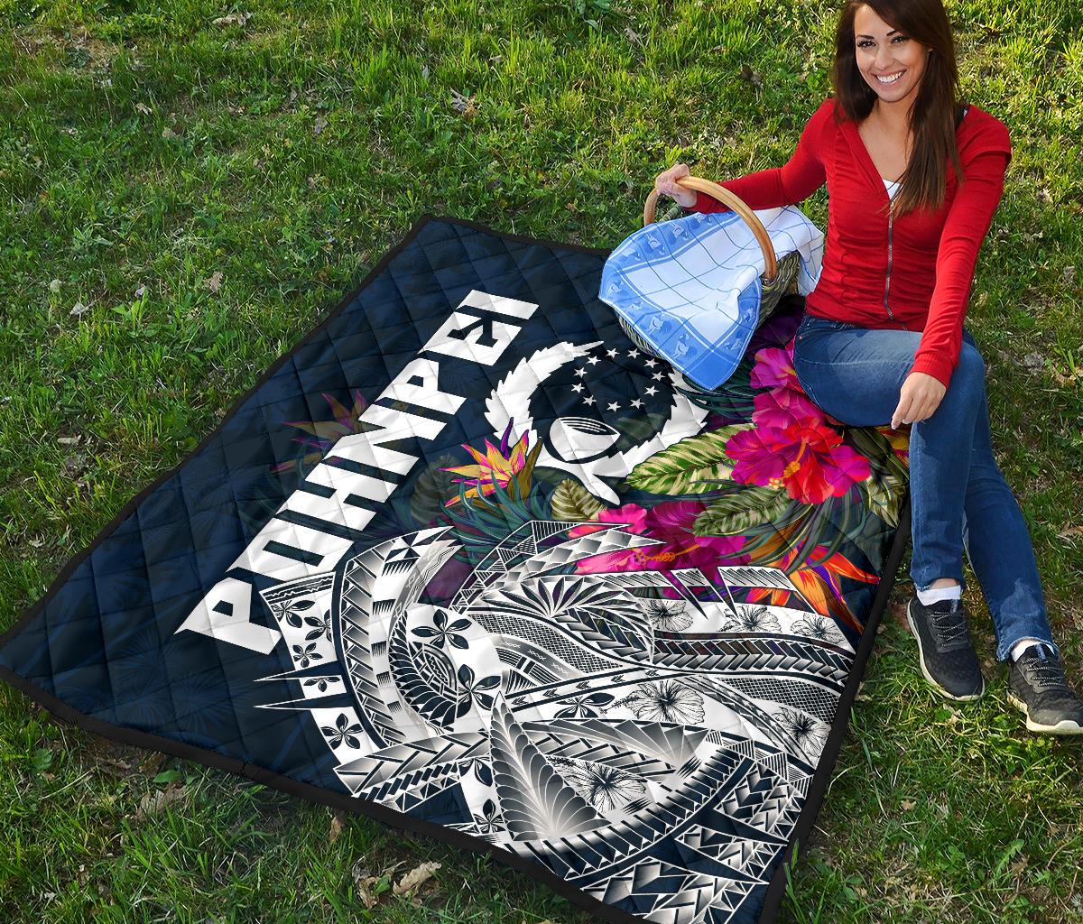 Pohnpei Premium Quilt - Pohnpei Summer Vibes - Polynesian Pride