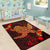 Hawaii Hibiscus Polynesian Red Big Turtle Area Rug AH - Polynesian Pride