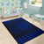 Kakau Seal Of Hawaii Polynesian - Blue Rug - Polynesian Pride
