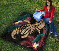 Hawaii Turtle Polynesian Tropical Premium Quilt - Ghia Style Gold - Polynesian Pride