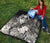 Guam Premium Quilt - Humpback Whale with Tropical Flowers (White) - Polynesian Pride