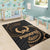 Pohnpei Micronesia Area Rug - Gold Tribal Wave - Polynesian Pride