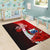 Samoa Polynesian Area Rug - Coat Of Arm With Hibiscus - Polynesian Pride