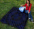 Hawaiian Kakau Honu Arc Blue Polynesian Premium Quilt - Polynesian Pride