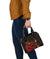 Polynesian Hawaii Kanaka Maoli Shoulder Handbag - Humpback Whale with Hibiscus (Golden) - Polynesian Pride