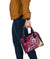 Samoa Custom Personalised Shoulder Handbag - Turtle Plumeria (Pink) - Polynesian Pride