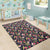 Tropical Hibiscus, Strelitzia Palm Leaves Rug - Polynesian Pride