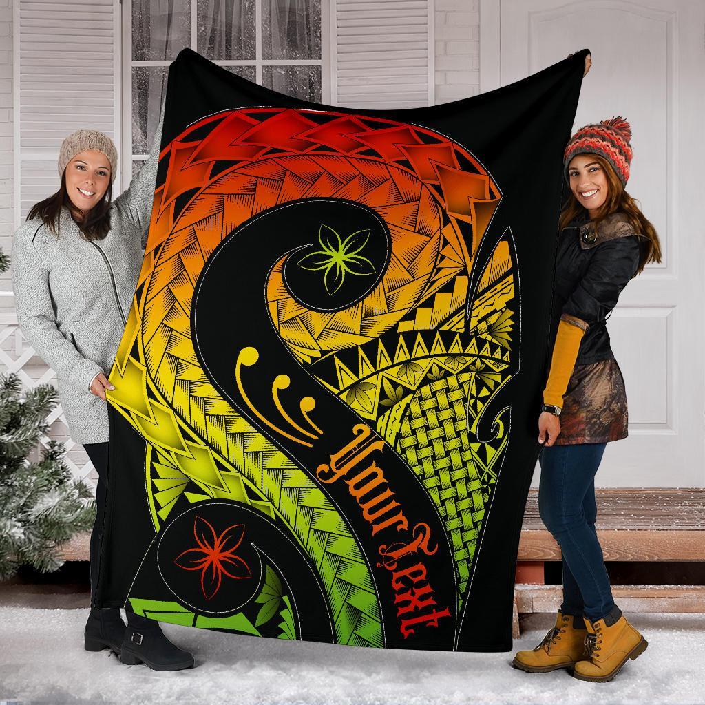 Pohnpei Personalised Premium Blanket - Polynesian Decorative Patterns - Polynesian Pride