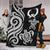 Pohnpei Micronesian Premium Blanket - White Tentacle Turtle - Polynesian Pride