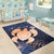 Hawaiian Map Hibiscus Turtle Polynesian Indigo Luxury - Rug - Polynesian Pride