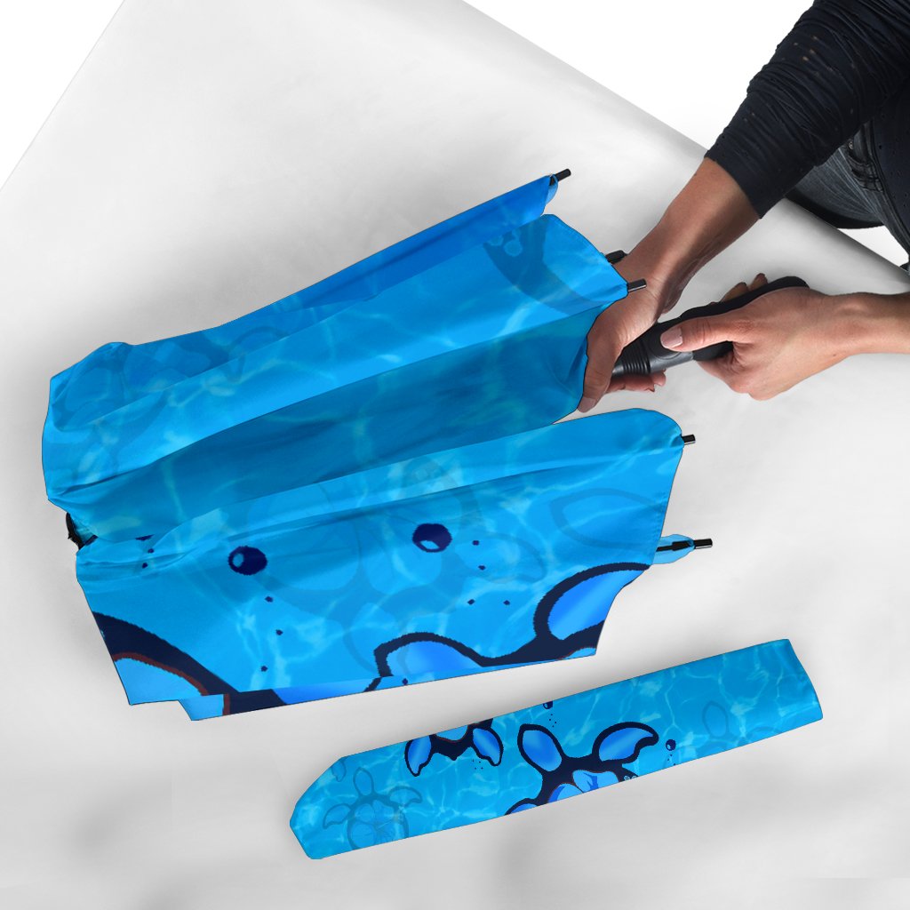 Turtle Hibiscus Swim In Sea Umbrella - Polynesian Pride