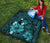 Hawaii Turtle Poly Tribal Turquoise Premium Quilt - Polynesian Pride