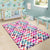 Palm Foliage On Striped Zigzag Rug - Polynesian Pride