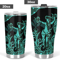 Hawaii Polynesian Tumbler - Hula Girl Neon Blue - Polynesian Pride