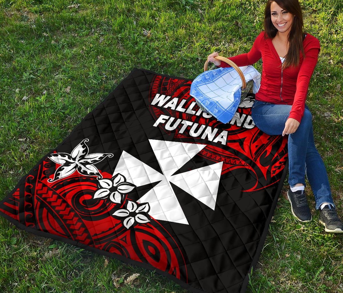 Wallis and Futuna Rugby Premium Quilt Unique Vibes - Polynesian Pride