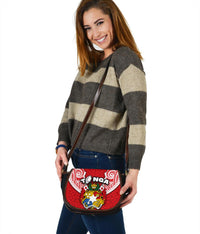 Tonga Rugby Leather Saddle Bag Royal Style - Polynesian Pride