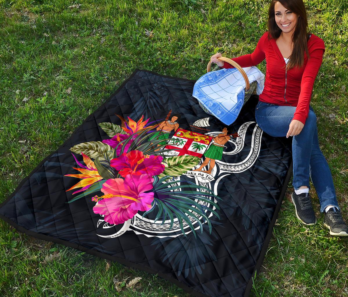 Fiji Polynesian Premium Quilt - Tropical Flower - Polynesian Pride